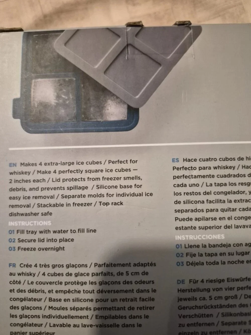 Rabbit King Cube mold 4 extra large ice cubes NEW bar accessories barware